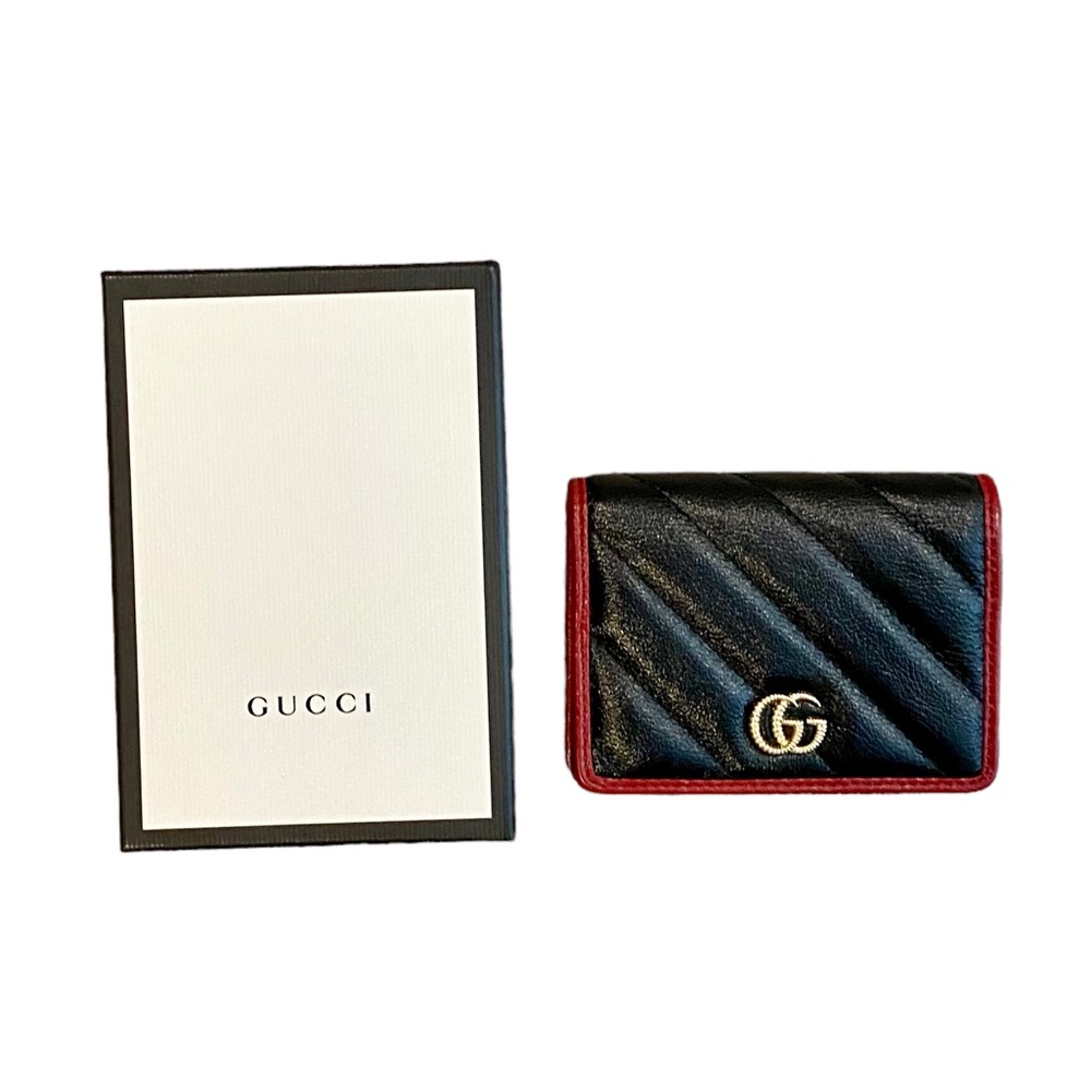 ❌SOLD❌ Gucci GG Marmont Card Case Wallet Black